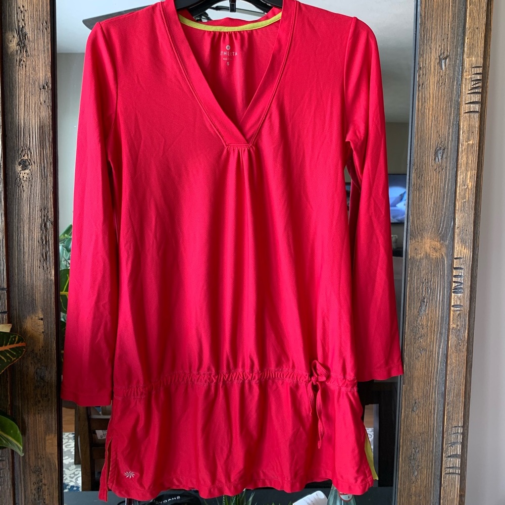 Athleta Red Swim Coverup